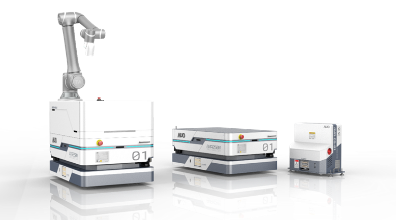 BBIN宝盈數位開發的自主式移動機器人（AMR250M），搭配全向輪並結合AI演算法、2D LiDAR、3D攝影機等技術，協助客戶實現產線全自動化